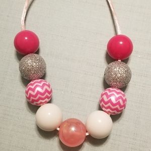 Pink Valentine's Day Bubblegum Necklace